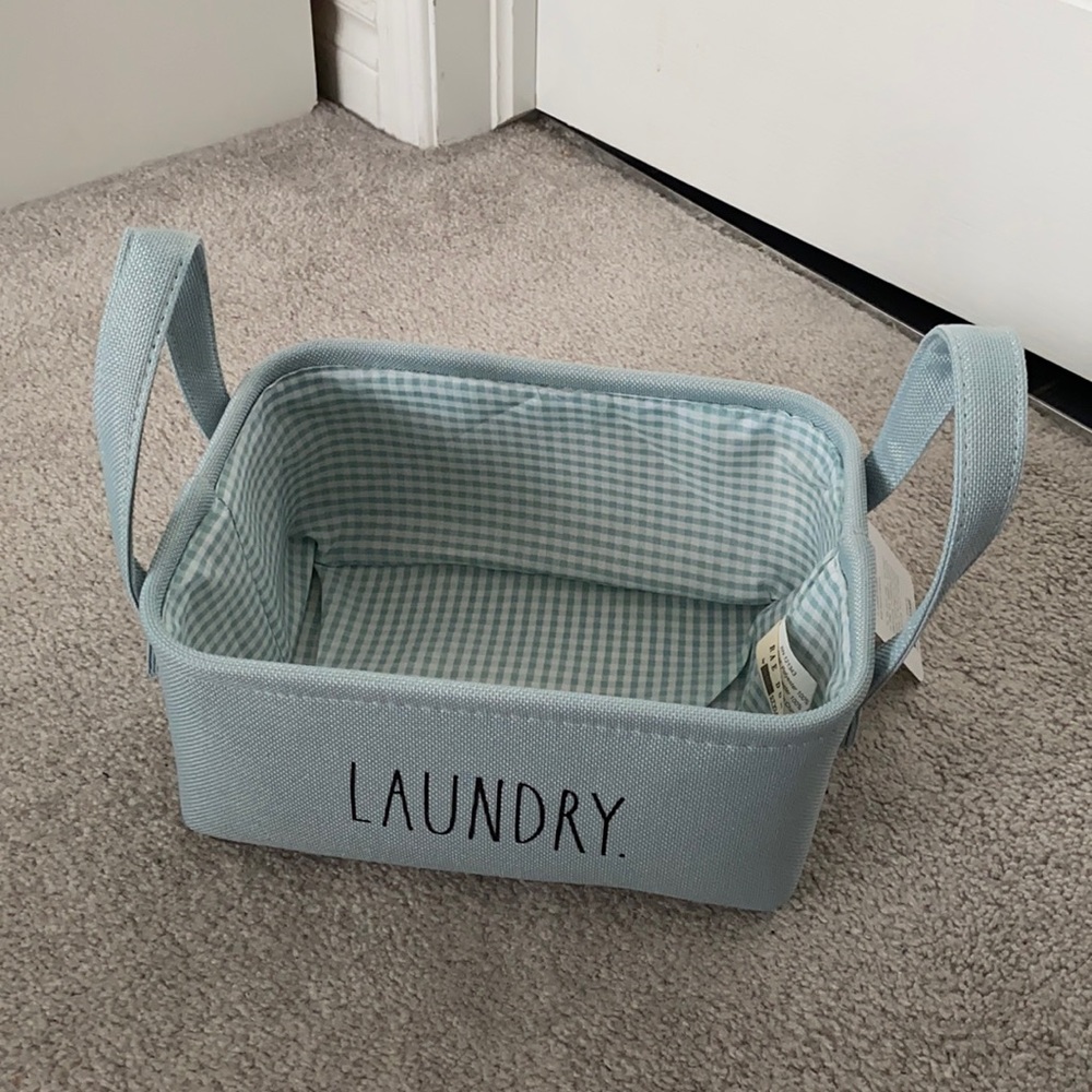 New Rae Dunn small canvas bin “LAUNDRY”